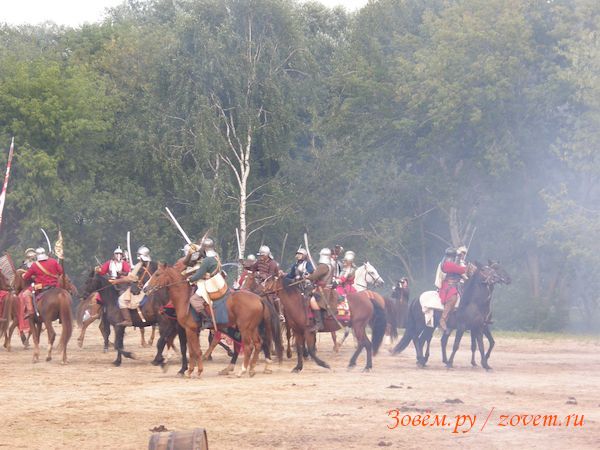 конное сражения на саблях